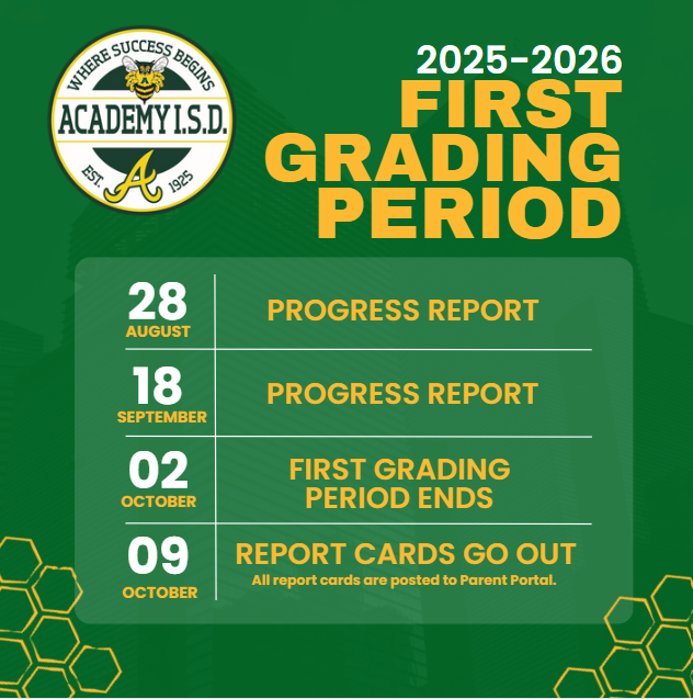  First Grading Period Dates for AISD